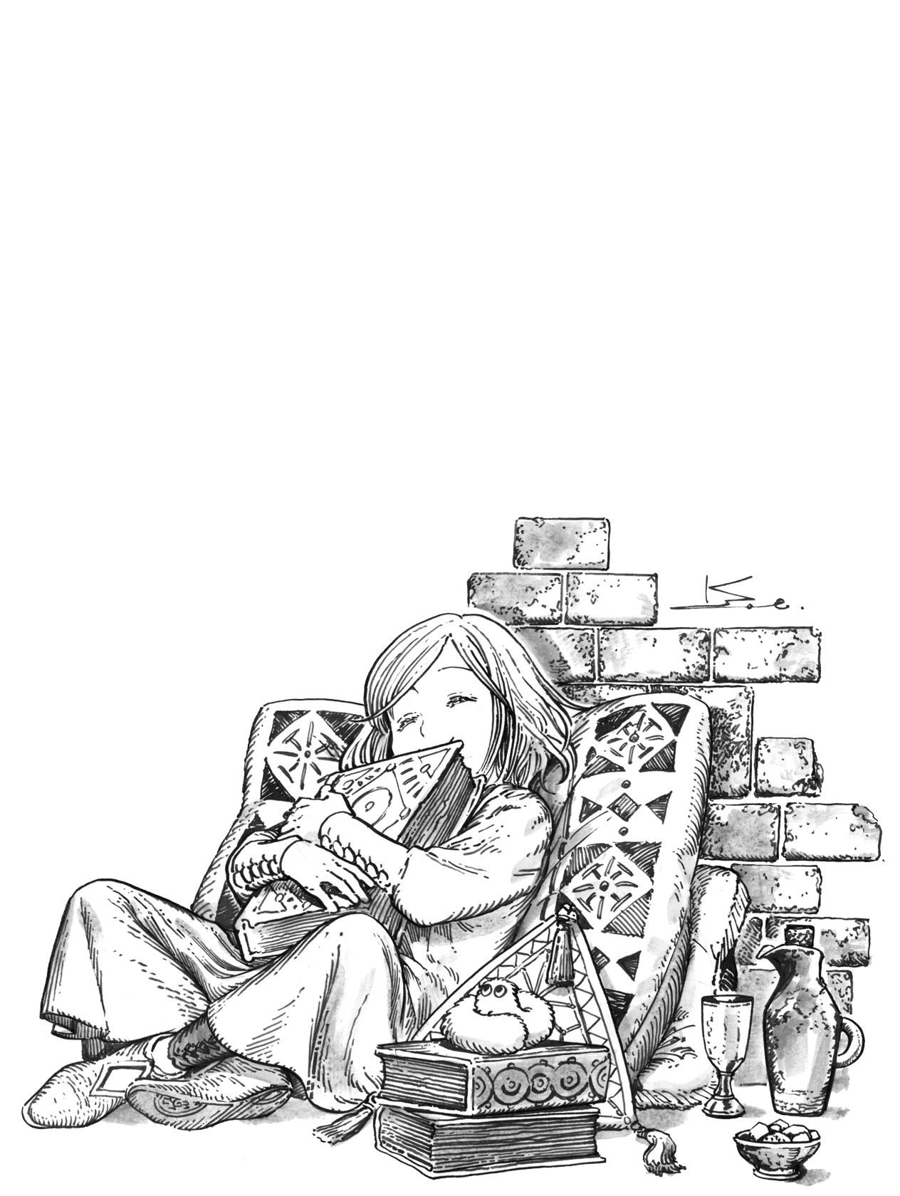 Witch Hat Atelier 2 - slightly smaller for Other wallpaper featuring sitting and whimsical and more